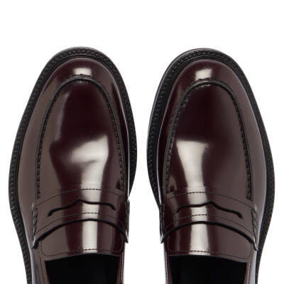 Bordo Deri Erkek Casual Ayakkabı - E24S1AY56972-A36 - 5