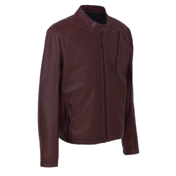 Bordo Deri Erkek Deri Mont - E22BDM310382-R4X - 2