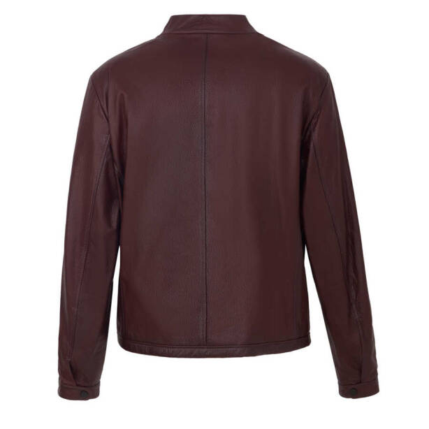 Bordo Deri Erkek Deri Mont - E22BDM310382-R4X - 4