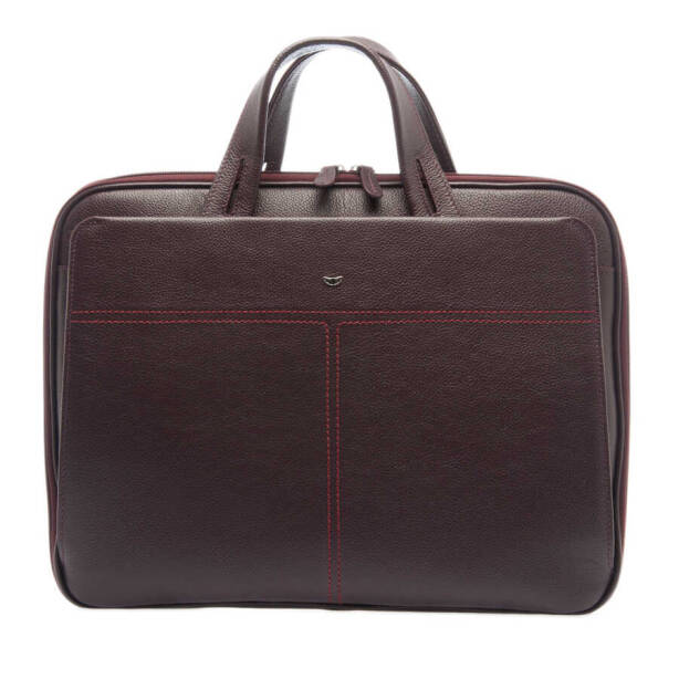 Bordo Hakiki Deri Erkek Evrak Çantası - S1EV00021269-N4B 
