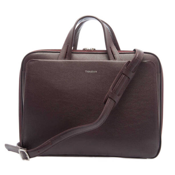 Bordo Hakiki Deri Erkek Evrak Çantası - S1EV00021269-N4B - 3