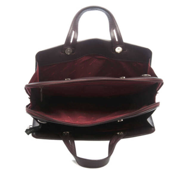 Bordo Hakiki Deri Erkek Evrak Çantası - S1EV00021269-N4B - 4