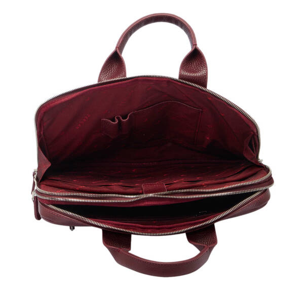 Bordo Deri Erkek Evrak Çantası - S1EV00021512-M71 - 4