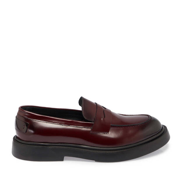 Bordo Deri Erkek Klasik Ayakkabı - E24S1AY57003-A36 - 3