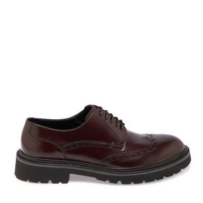  Bordo Deri Erkek Klasik Ayakkabı - E24S1AY57069-A36 - 3