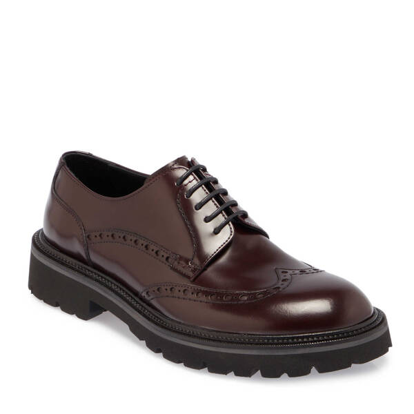 Bordo Hakiki Deri Erkek Klasik Ayakkabı - E24S1AY57069-A36 - 2