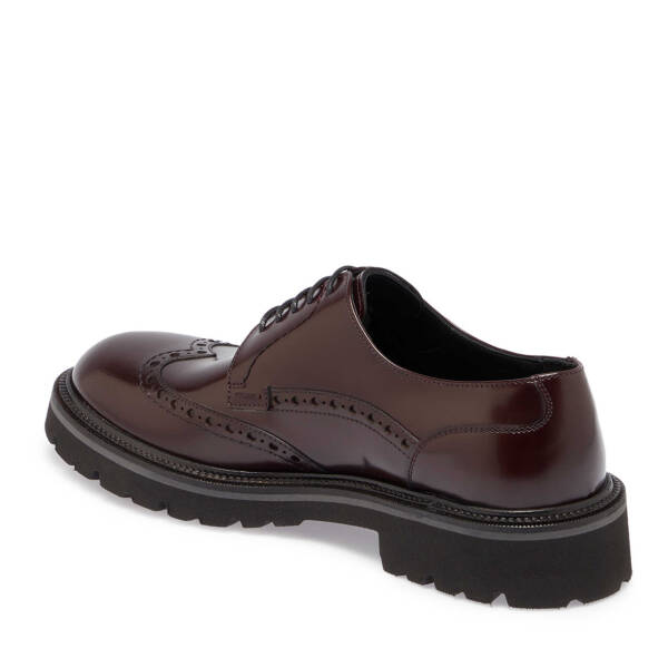 Bordo Hakiki Deri Erkek Klasik Ayakkabı - E24S1AY57069-A36 - 3