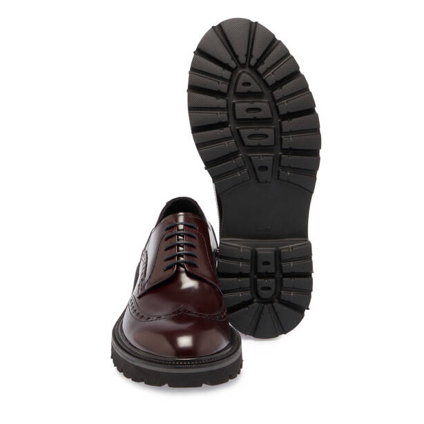 Bordo Hakiki Deri Erkek Klasik Ayakkabı - E24S1AY57069-A36 - Tergan