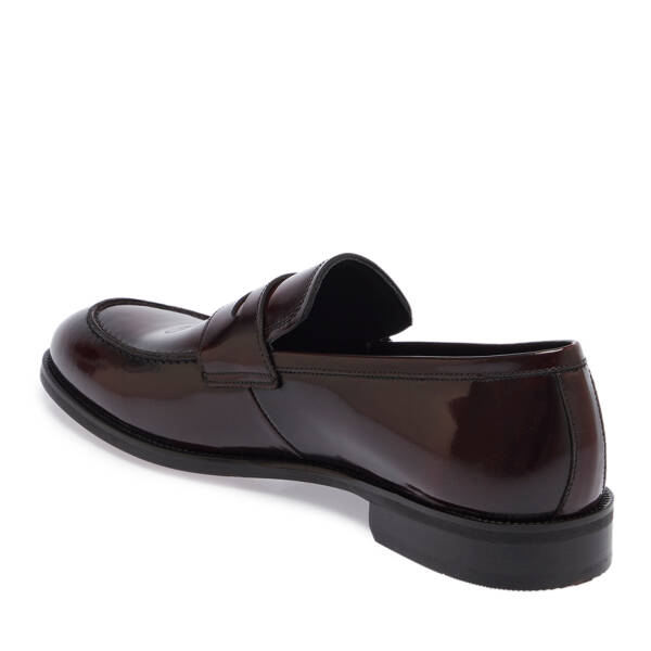Bordo Hakiki Deri Erkek Klasik Ayakkabı - E25S1AY57566-A36 - 3