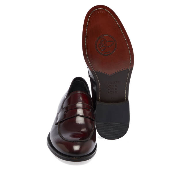 Bordo Hakiki Deri Erkek Klasik Ayakkabı - E25S1AY57566-A36 - 4
