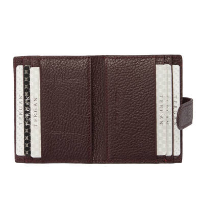 Bordo Deri Erkek Kredi Kartlık - S1KK00001617-M5D - 2