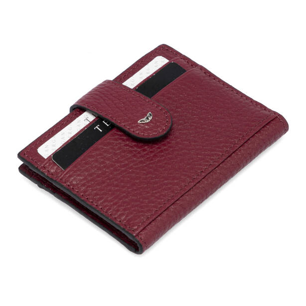 Bordo Deri Erkek Kredi Kartlık - S1KK00001617-M71 