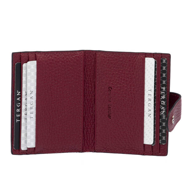 Bordo Deri Erkek Kredi Kartlık - S1KK00001617-M71 - 2