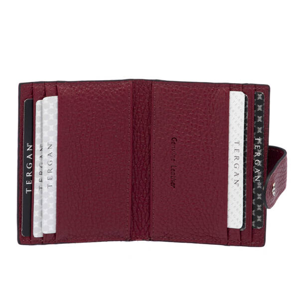 Bordo Deri Erkek Kredi Kartlık - S1KK00001617-M71 - 2