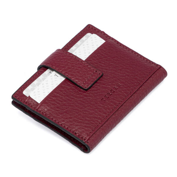 Bordo Deri Erkek Kredi Kartlık - S1KK00001617-M71 - 3