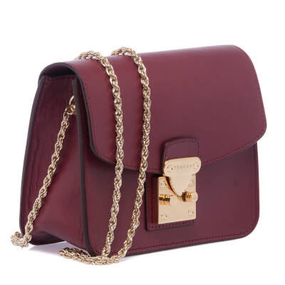 Bordo Deri Kadın Çapraz Askılı Çanta - S24K1BC78972-X31 - 2