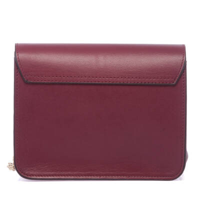 Bordo Deri Kadın Çapraz Askılı Çanta - S24K1BC78972-X31 - 3