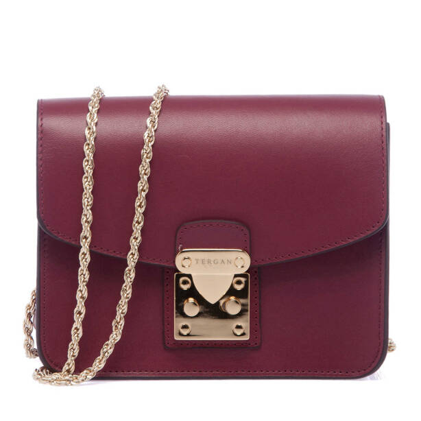 Bordo Deri Kadın Çapraz Askılı Çanta - S25K1BC78972-X31 