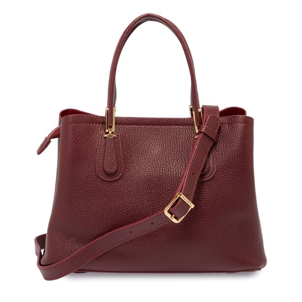 Bordo Deri Kadın Çapraz Askılı Çanta - S25K1BC80440-M71 - 3