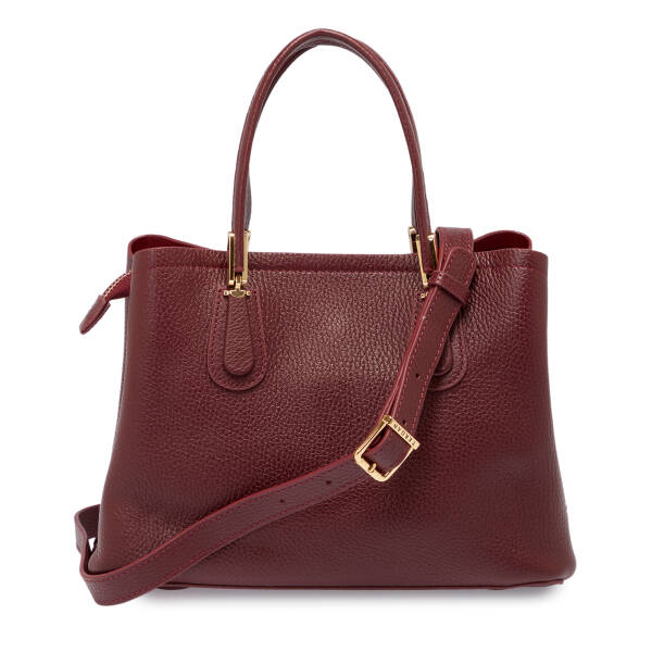Bordo Deri Kadın Çapraz Askılı Çanta - S25K1BC80440-M71 - 3