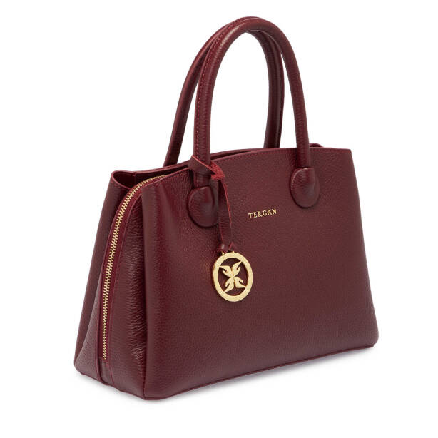Bordo Deri Kadın Çapraz Askılı Çanta - S25K1BC80441-M71 - Tergan
