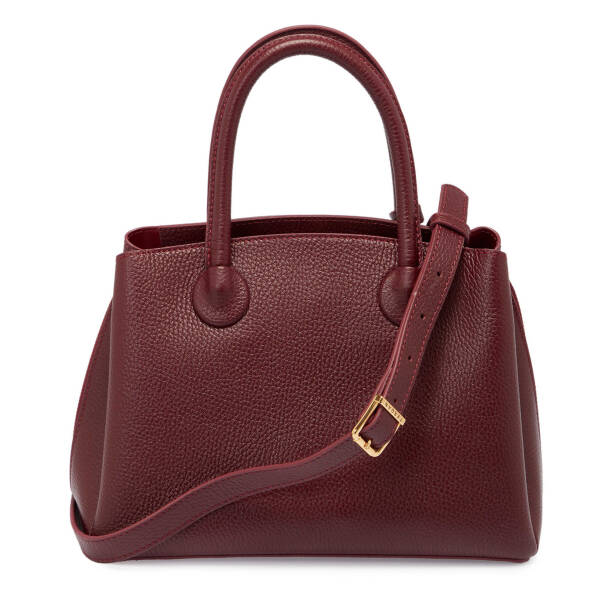 Bordo Deri Kadın Çapraz Askılı Çanta - S25K1BC80441-M71 - Tergan