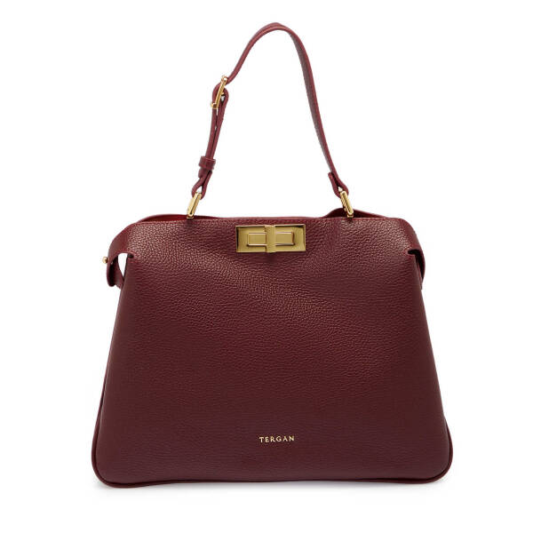 Bordo Deri Kadın Çapraz Askılı Çanta - S25K1BC80444-M71 - 1