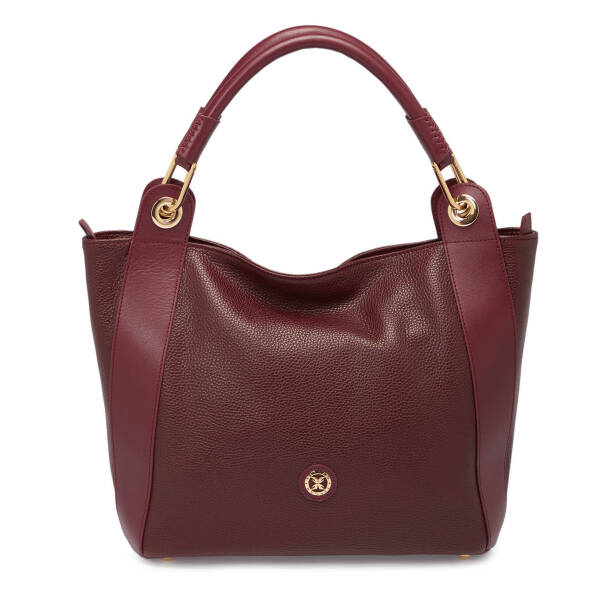 Bordo Deri Kadın Çapraz Askılı Çanta - S25Y1BC77736-D8M - Tergan