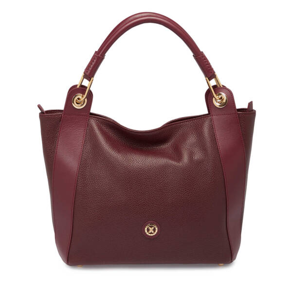 Bordo Deri Kadın Çapraz Askılı Çanta - S25Y1BC77736-D8M - 1