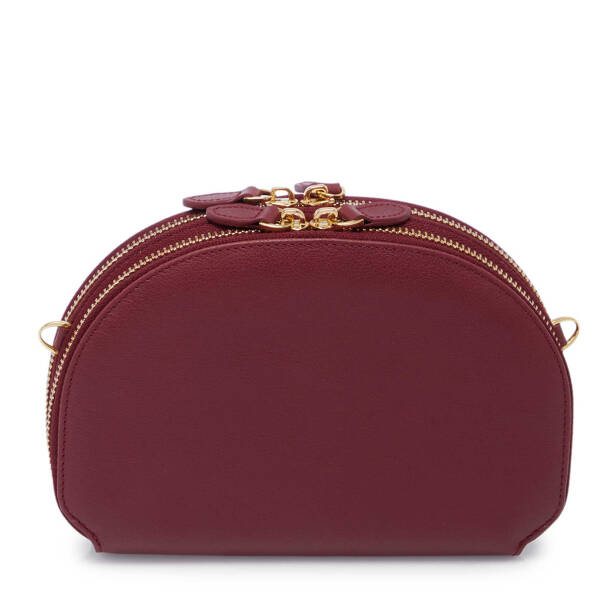 Bordo Deri Kadın Çapraz Askılı Çanta - S25Y1BC80431-K16 - 3