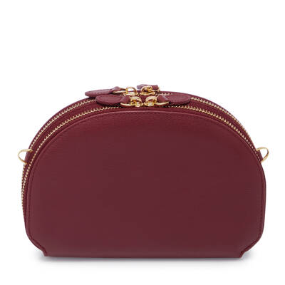 Bordo Deri Kadın Çapraz Askılı Çanta - S25Y1BC80431-K16 - 3