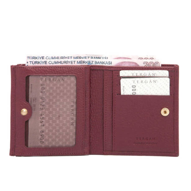 Bordo Hakiki Deri Kadın Cüzdan - S1CB00005627-M71 - 2