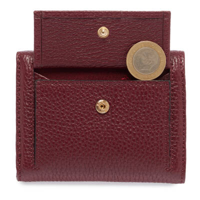 Bordo Deri Kadın Cüzdan - S1CB00005633-M71 - 4