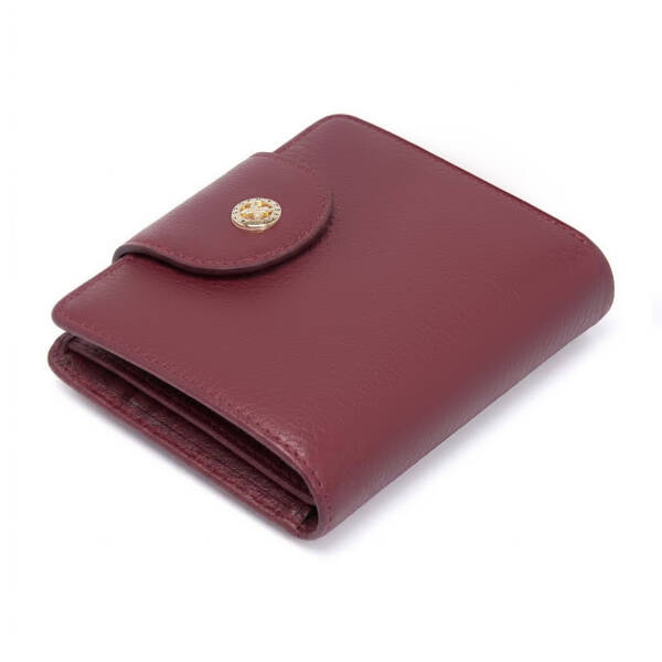 Bordo Hakiki Deri Kadın Cüzdan - S1CB00005674-K16 - 2