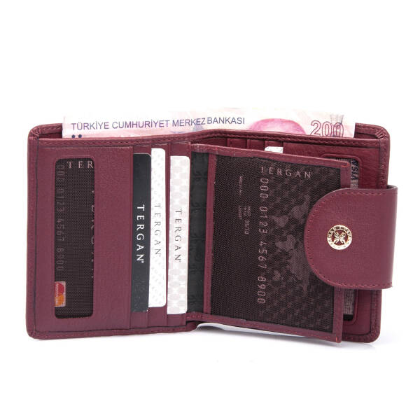 Bordo Hakiki Deri Kadın Cüzdan - S1CB00005674-K16 - 3