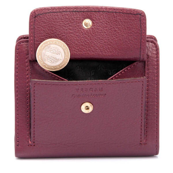 Bordo Hakiki Deri Kadın Cüzdan - S1CB00005674-K16 - 7