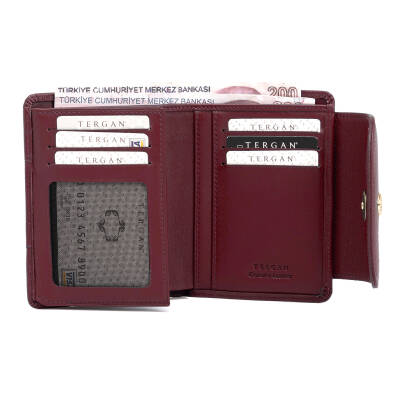 Bordo Deri Kadın Cüzdan - S1CB00005714-K16 - 4
