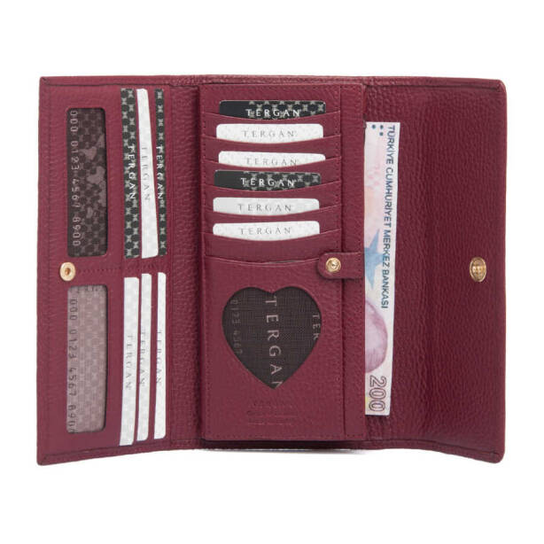 Bordo Deri Kadın Cüzdan - S1CB00005719-M71 - 3