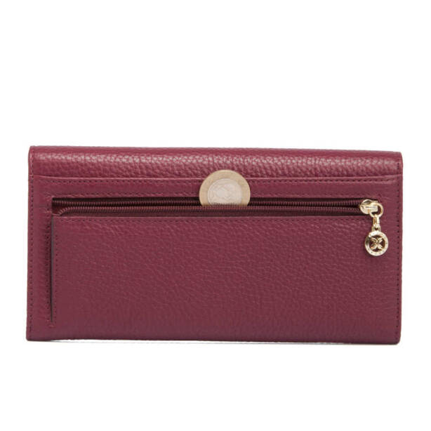 Bordo Deri Kadın Cüzdan - S1CB00005719-M71 - 4
