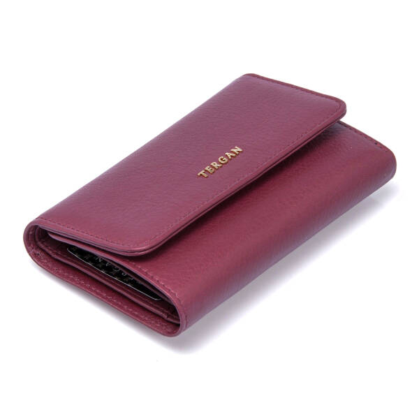 Bordo Hakiki Deri Kadın Cüzdan - S1CB00005730-K16 - 2