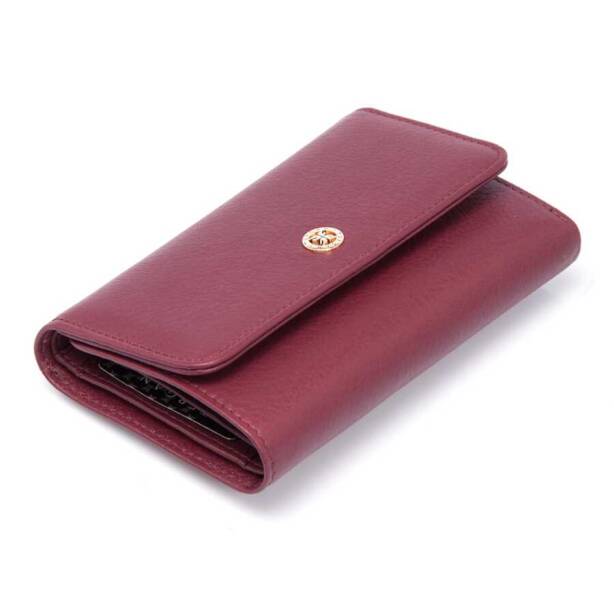 Bordo Hakiki Deri Kadın Cüzdan - S1CB00005730-K16 
