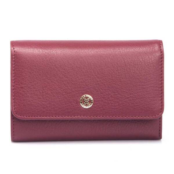 Bordo Hakiki Deri Kadın Cüzdan - S1CB00005730-K16 - 3