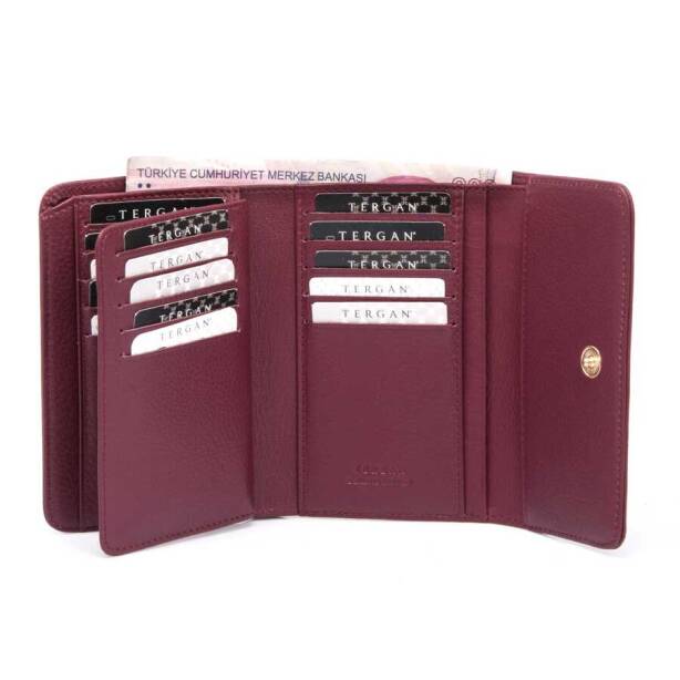 Bordo Hakiki Deri Kadın Cüzdan - S1CB00005730-K16 - 7