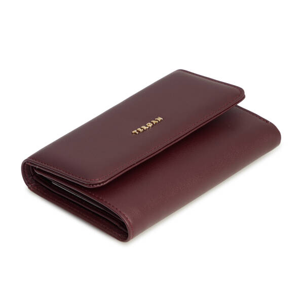 Bordo Hakiki Deri Kadın Cüzdan - S1CB00005730-X31 - 1