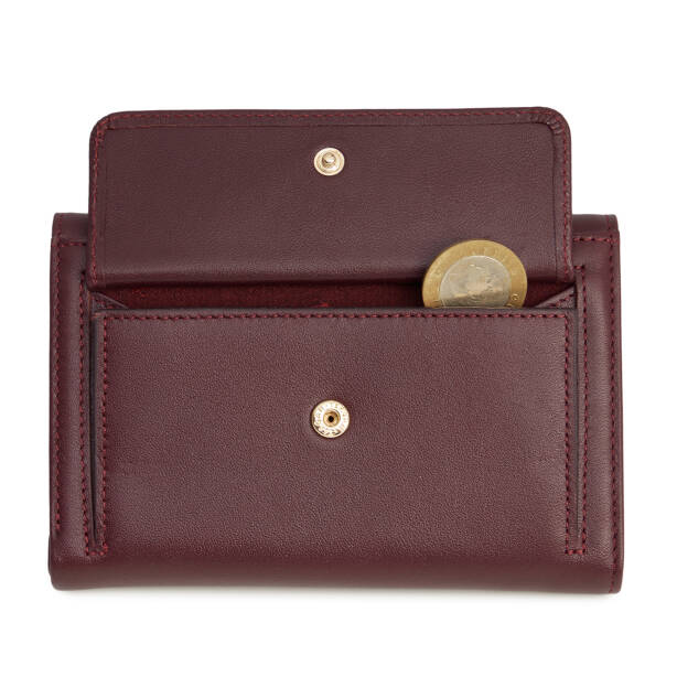 Bordo Hakiki Deri Kadın Cüzdan - S1CB00005730-X31 - 4