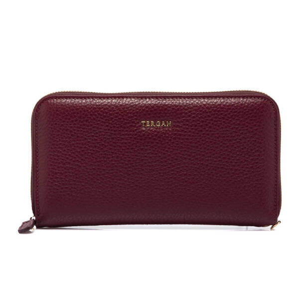 Bordo Hakiki Deri Kadın Cüzdan - S1CB00005734-M71 - 2