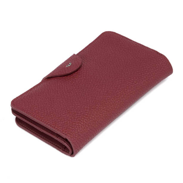 Bordo Hakiki Deri Kadın Cüzdan - S1CB00005767-D8M 