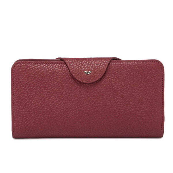 Bordo Hakiki Deri Kadın Cüzdan - S1CB00005767-D8M - 2