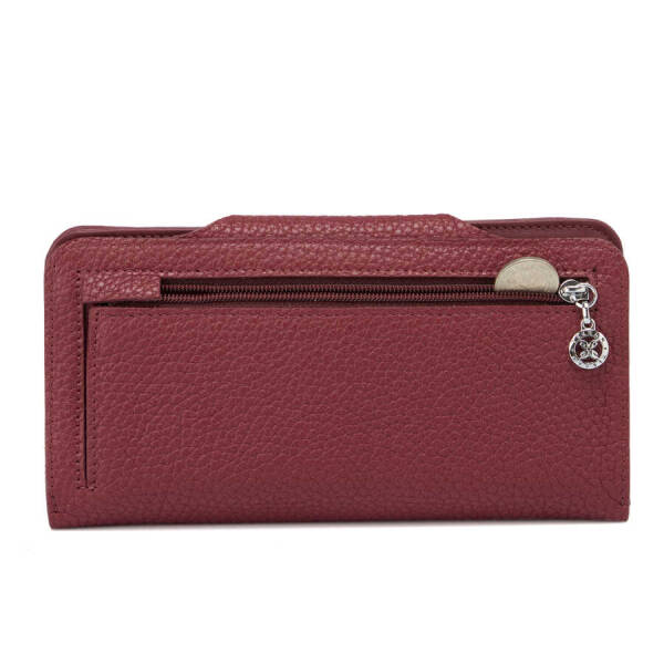Bordo Hakiki Deri Kadın Cüzdan - S1CB00005767-D8M - 4