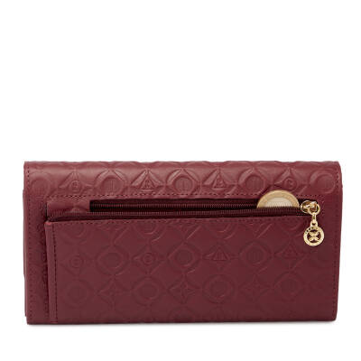 Bordo Deri Kadın Cüzdan - S1CB00005783-G7Q - 4